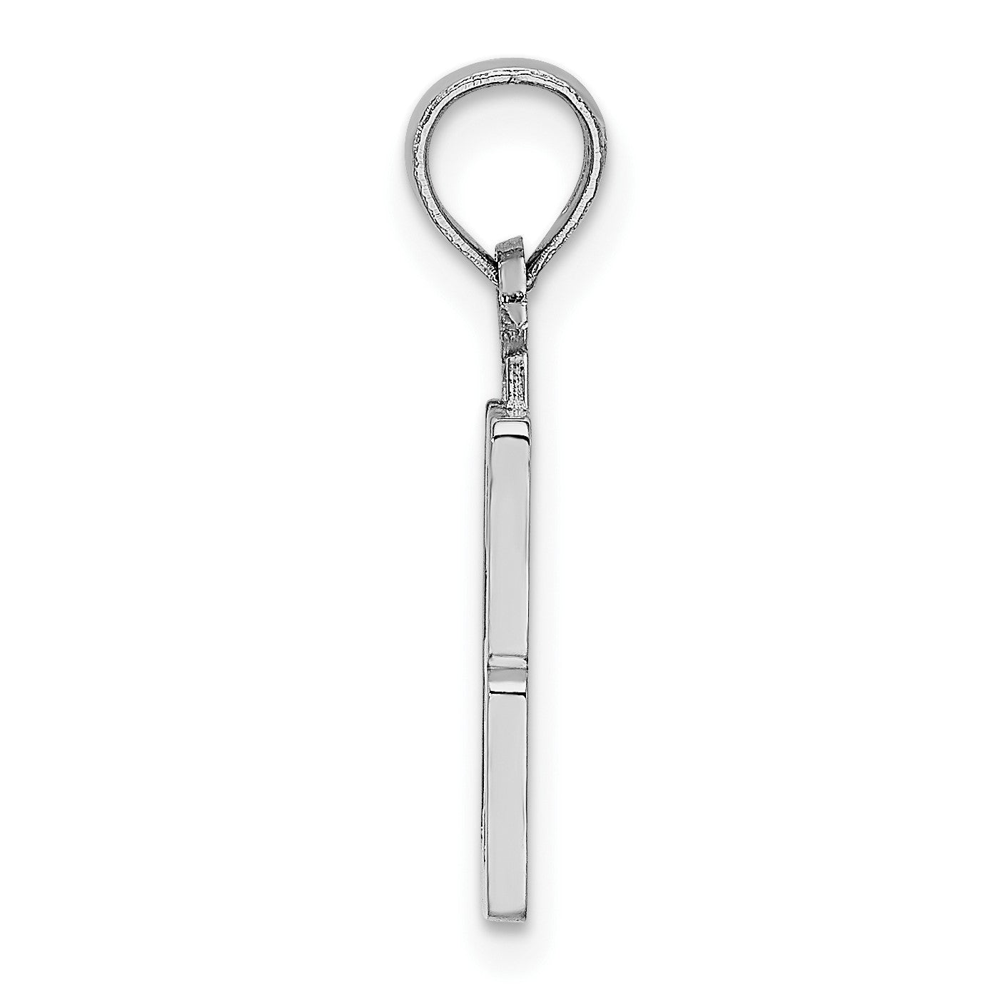 14kw Polished Number 13 Pendant