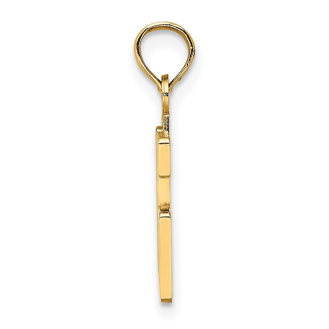 14k Polished Number 16 Pendant