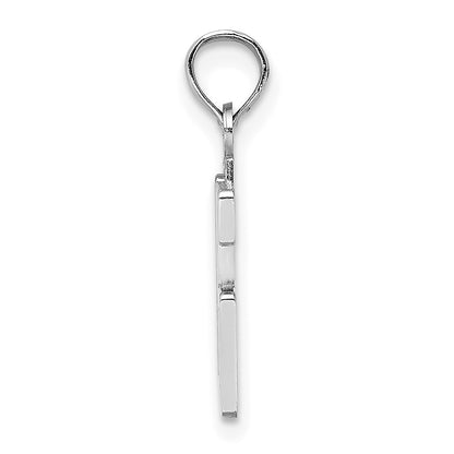 14kw Polished Number 16 Pendant