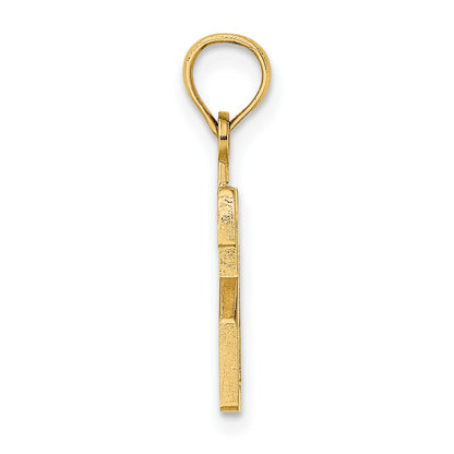 14k Polished Number 21 Pendant