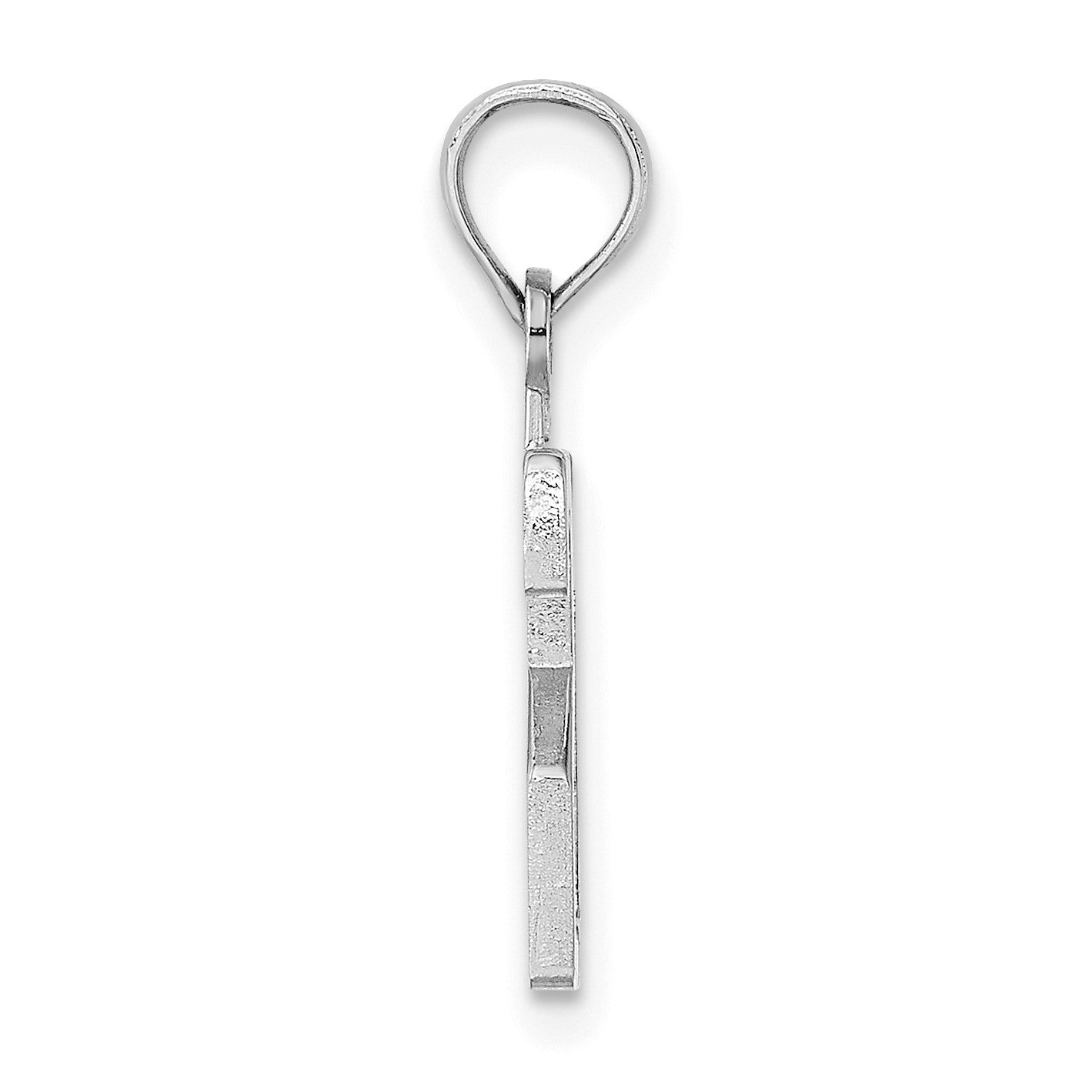 14kw Polished Number 21 Pendant