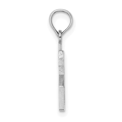 14kw Polished Number 21 Pendant
