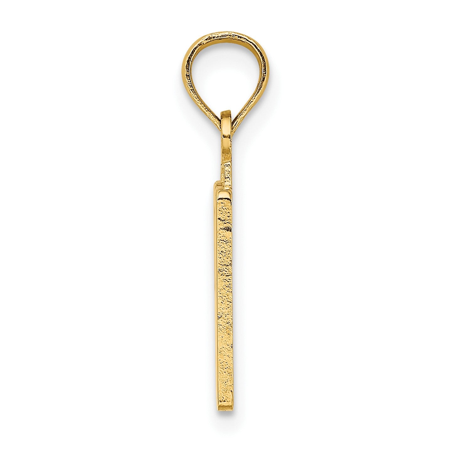 14k Polished Number 50 Pendant