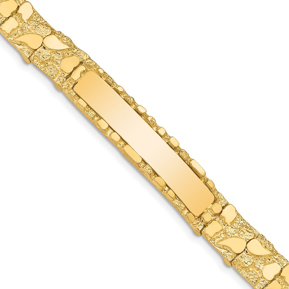 14k 10.0mm Nugget ID Bracelet