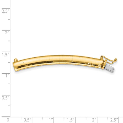 14k 6mm Lightweight Domed Omega 2 inch Extender for Necklace