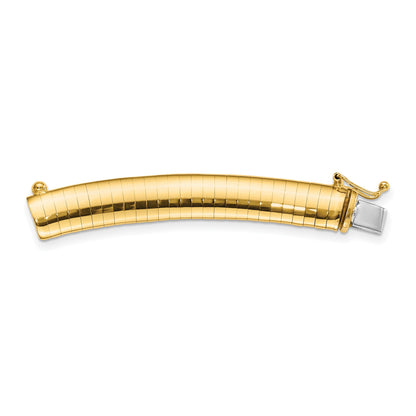 14k 8mm Standard Weight Domed Omega 2 inch Extender for Necklace