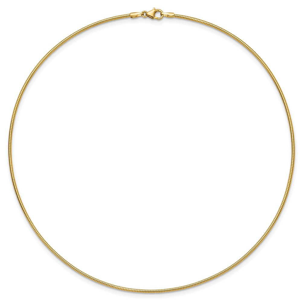 14K Yellow Gold 1.4mm Round Omega