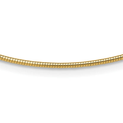 14K Yellow Gold 1.4mm Round Omega