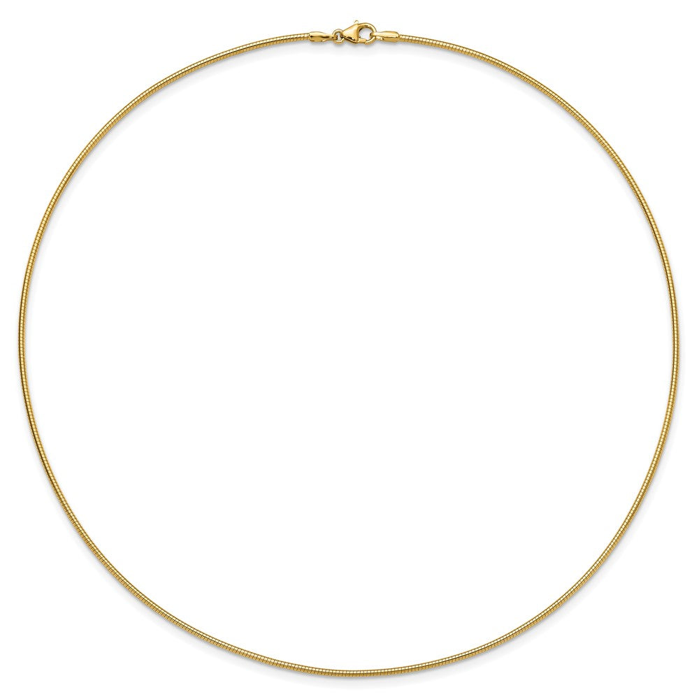 14K Yellow Gold 1.4mm Round Omega