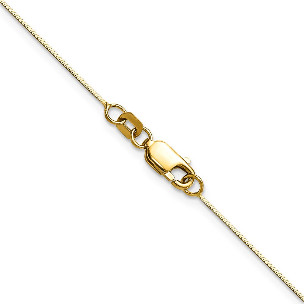 14K 20 inch .5mm Octagonal Snake with Lobster Clasp Chain