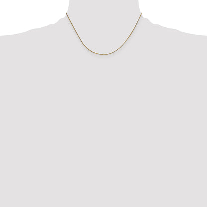14K 16 inch .5mm Octagonal Snake with Lobster Clasp Chain