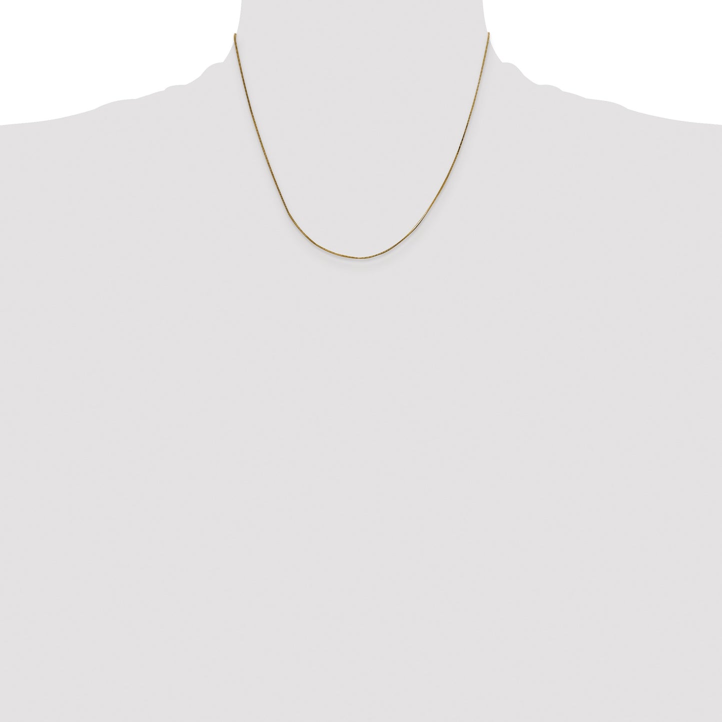 14K 18 inch .5mm Octagonal Snake with Lobster Clasp Chain