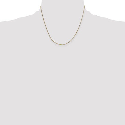 14K 18 inch .5mm Octagonal Snake with Lobster Clasp Chain