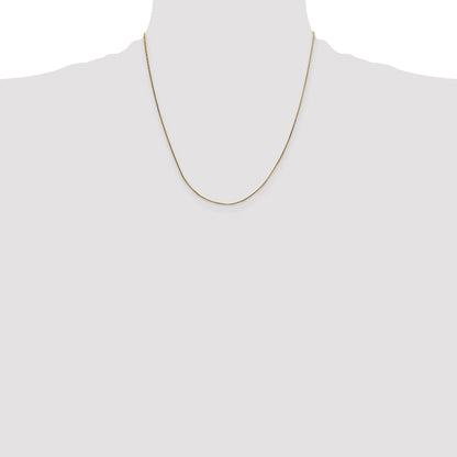 14K 20 inch .5mm Octagonal Snake with Lobster Clasp Chain