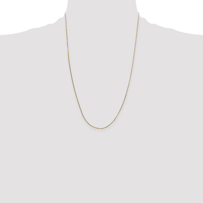 14K 24 inch .5mm Octagonal Snake with Lobster Clasp Chain