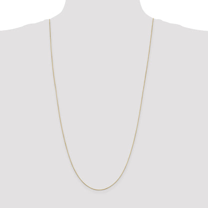 14K 30 inch .6mm Octagonal Snake with Lobster Clasp Chain