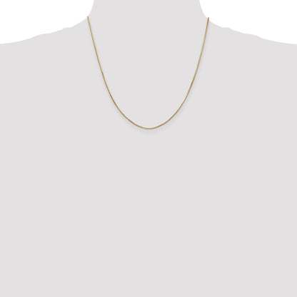 14K 20 inch .8mm Octagonal Snake with Lobster Clasp Chain