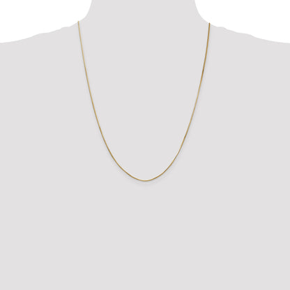 14K 24 inch .8mm Octagonal Snake with Lobster Clasp Chain