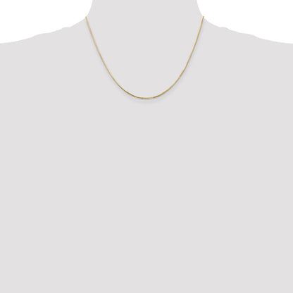14K 18 inch .9mm Octagonal Snake with Lobster Clasp Chain