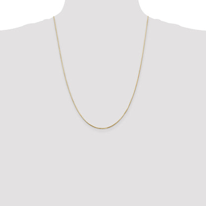 14K 24 inch .9mm Octagonal Snake with Lobster Clasp Chain