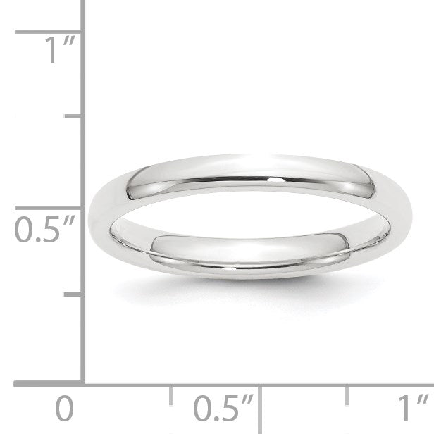 Platinum 2.5mm Comfort-Fit Wedding Band Size 11.5
