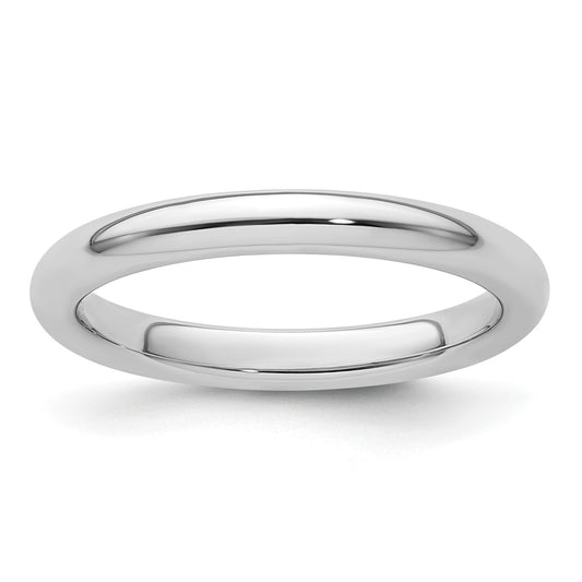 Platinum 2.5mm Comfort-Fit Wedding Band Size 10.5