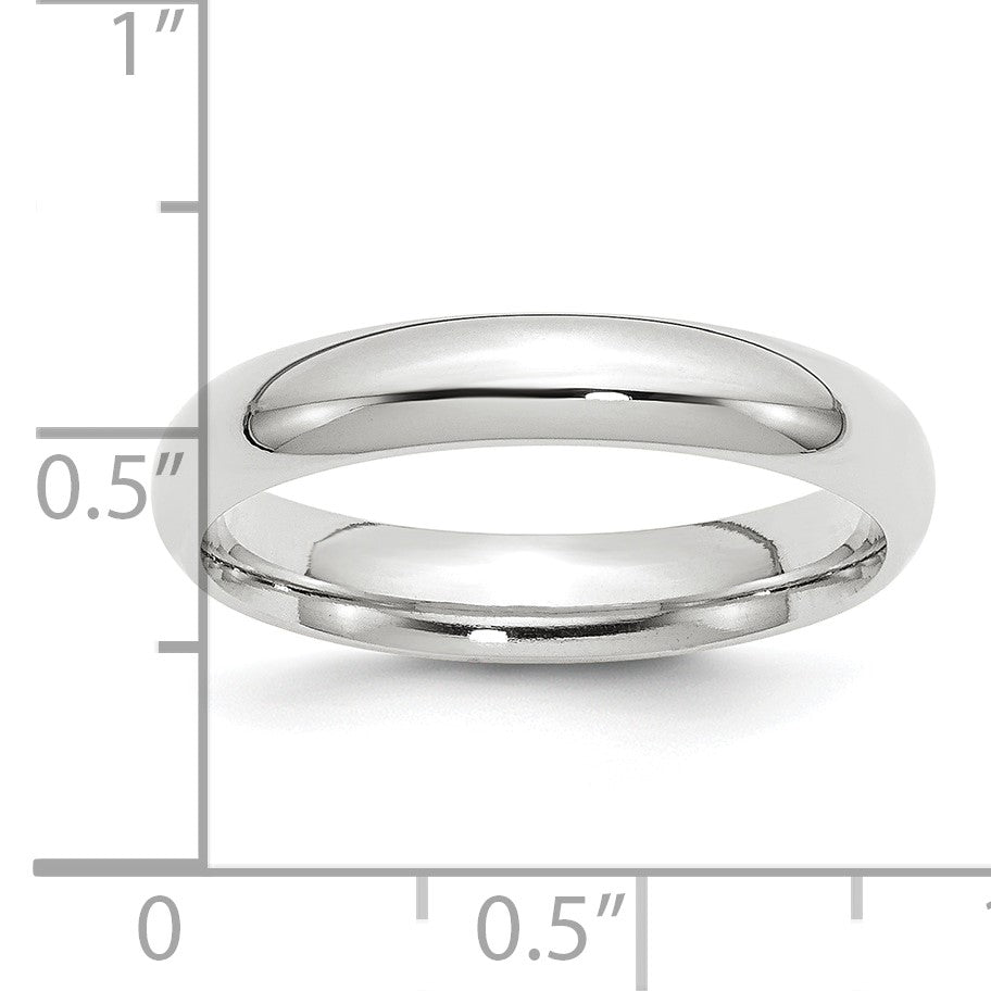 Platinum 4mm Comfort-Fit Wedding Band Size 11.5