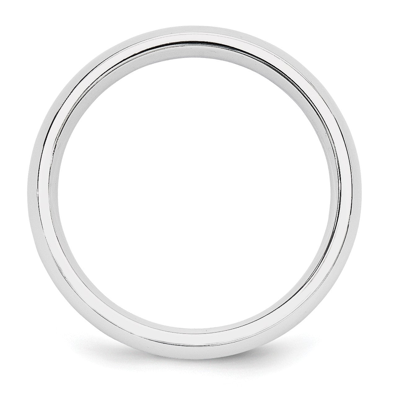 Platinum 5mm Comfort-Fit Wedding Band Size 6.5