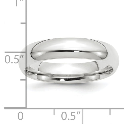 Platinum 5mm Comfort-Fit Wedding Band Size 6.5