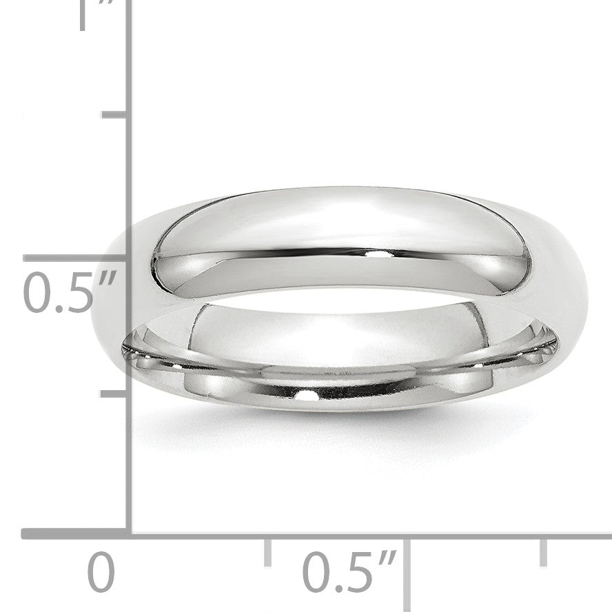 Platinum 5mm Comfort-Fit Wedding Band Size 5