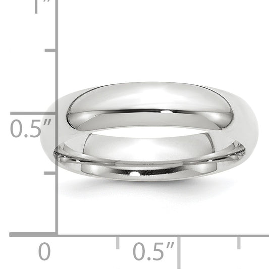 Platinum 5mm Comfort-Fit Wedding Band Size 5