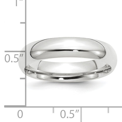 Platinum 5mm Comfort-Fit Wedding Band Size 6.5