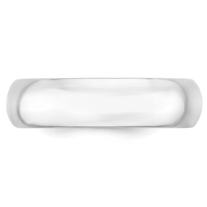 Platinum 6mm Comfort-Fit Wedding Band Size 4