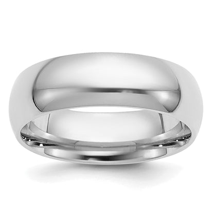 Platinum 6mm Comfort-Fit Wedding Band Size 7
