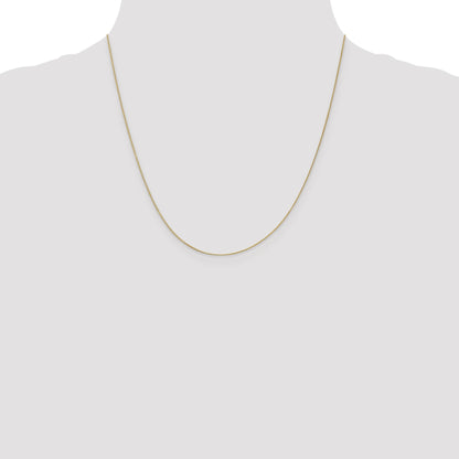 14K 20 inch .5mm Box with Spring Ring Clasp Chain
