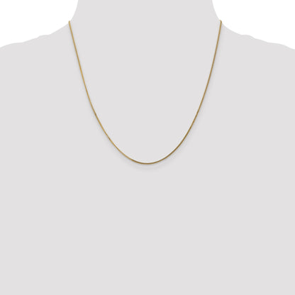 14K 20 inch 1.4mm Curb  with Spring Ring Clasp Pendant Chain