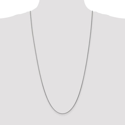 14K White Gold 30 inch 1.7mm Spiga with Lobster Clasp Chain