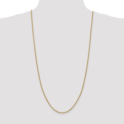 14K 30 inch 2.1mm Spiga with Lobster Clasp Chain