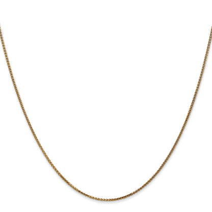 14K 18 inch 1.05mm Diamond-cut Spiga with Spring Ring Clasp Chain