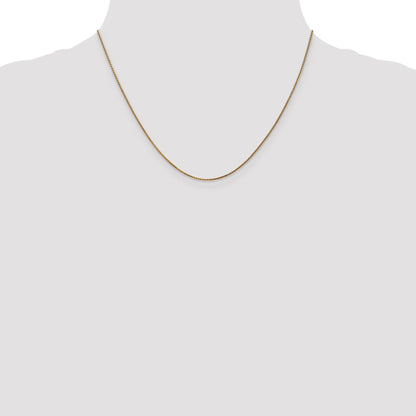 14K 18 inch 1.05mm Diamond-cut Spiga with Spring Ring Clasp Chain