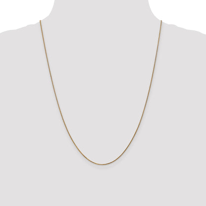 14K 24 inch 1.05mm Diamond-cut Spiga with Spring Ring Clasp Chain