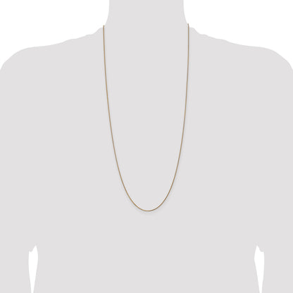 14K 30 inch 1.05mm Diamond-cut Spiga with Spring Ring Clasp Chain
