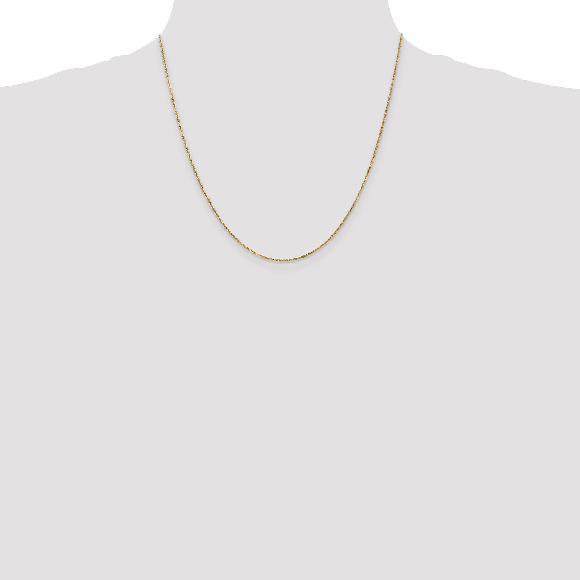 14K 20 inch 1.05mm Spiga with Lobster Clasp Chain