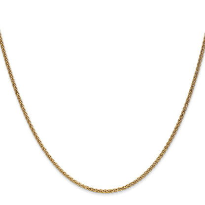 14K 22 inch 1.7mm Spiga with Lobster Clasp Chain