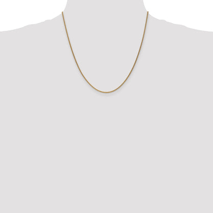 14K 20 inch 1.7mm Spiga with Lobster Clasp Chain