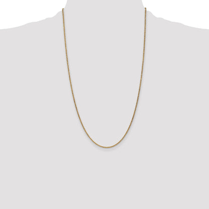 14K 26 inch 1.7mm Spiga with Lobster Clasp Chain