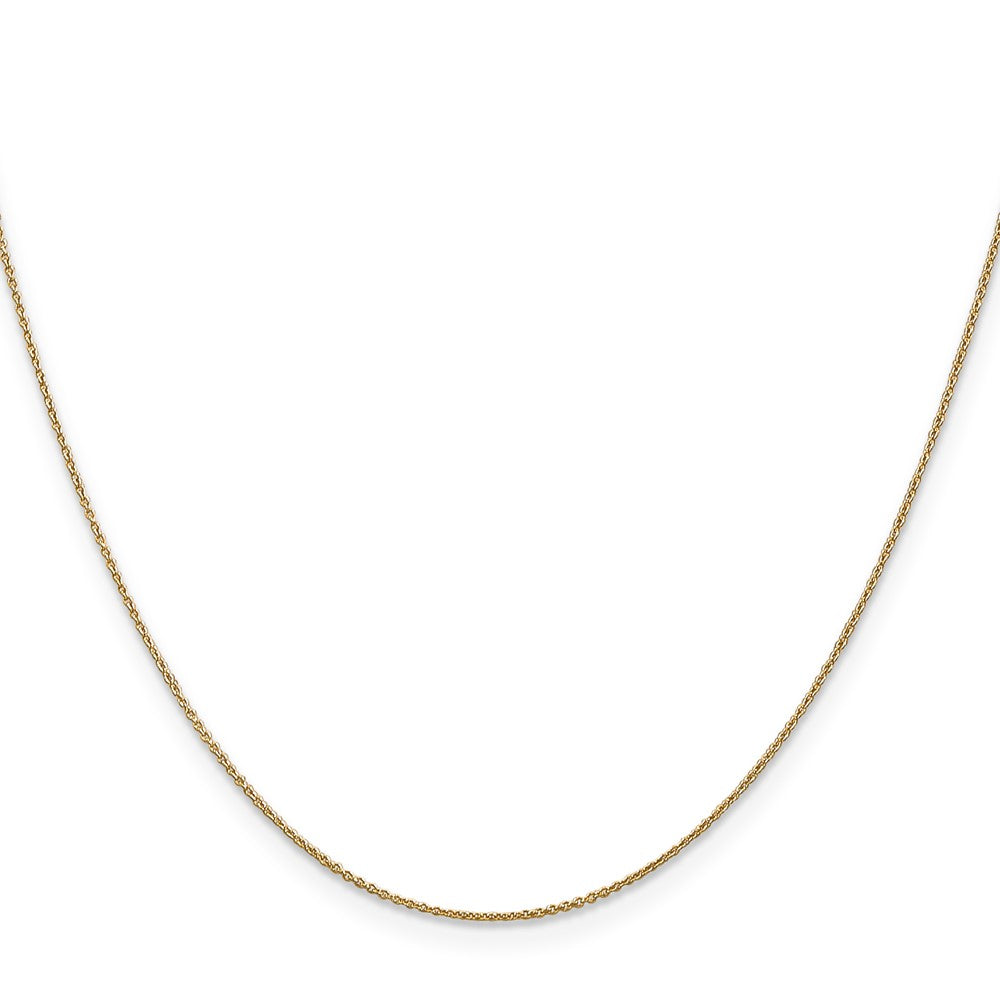 14K 13 inch .75mm Cable with Spring Ring Clasp Pendant Chain