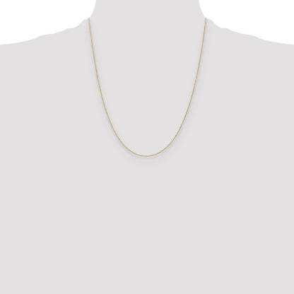 14k .75mm Round Open Link Cable Chain