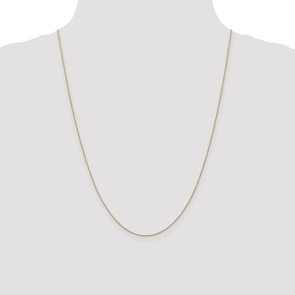 14K 24 inch .75mm Cable with Spring Ring Clasp Pendant Chain