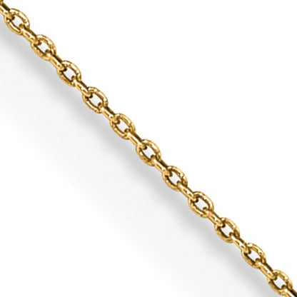 14K 14 inch .75mm Cable with Spring Ring Clasp Pendant Chain